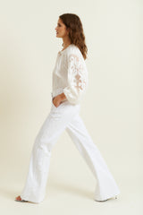 DMN PARIS  - TOP LILIANE BLANC