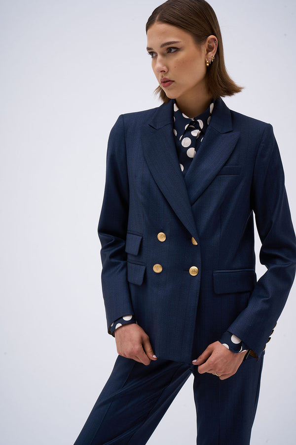 FANCY VALENCIAN JACKET NAVY