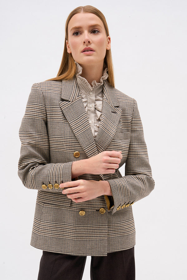 VESTE AMBRE PDG CAMEL