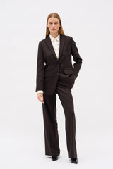 VESTE ARMANDA MARRON