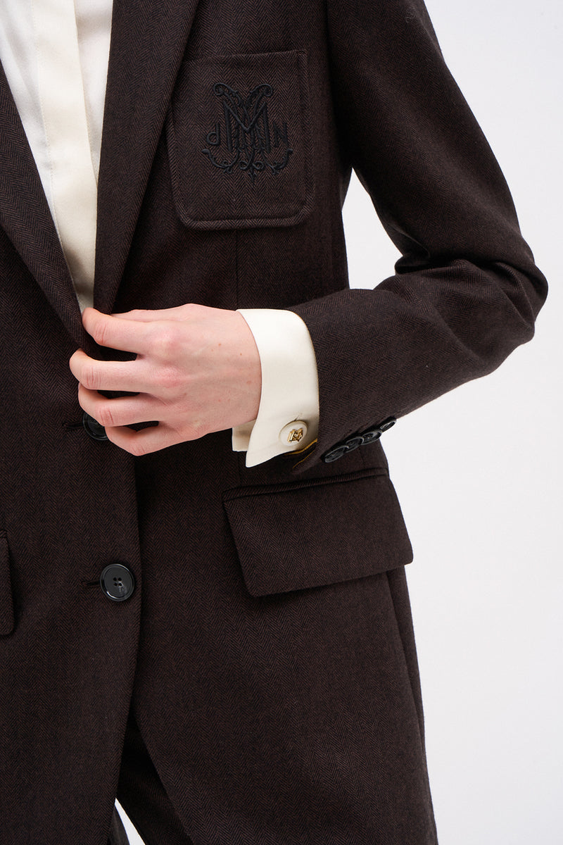 VESTE ARMANDA MARRON