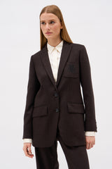 VESTE ARMANDA MARRON