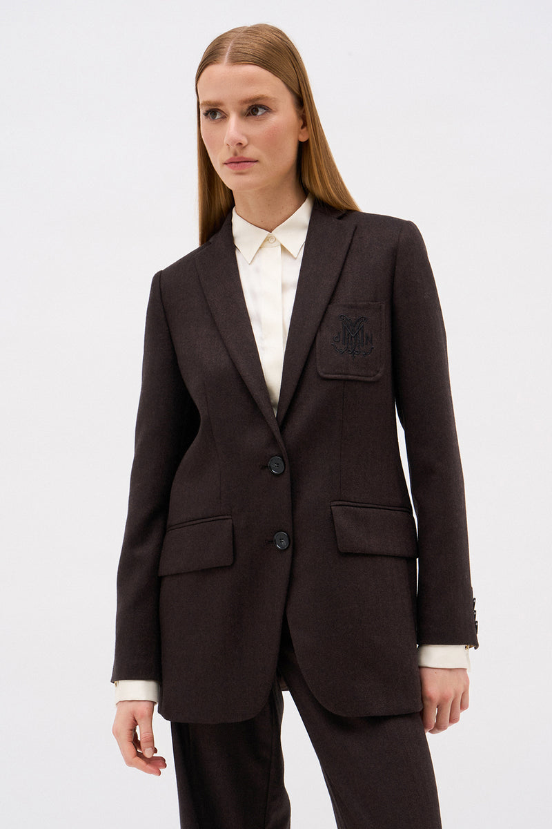 VESTE ARMANDA MARRON
