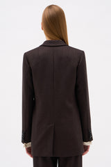 VESTE ARMANDA MARRON