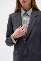 VESTE ARMAND RAYURE GRIS