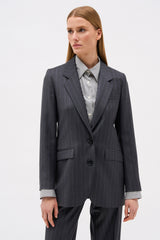 VESTE ARMAND RAYURE GRIS