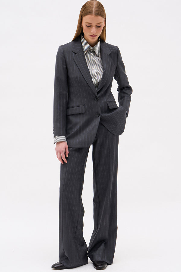 VESTE ARMAND RAYURE GRIS