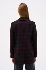 VESTE ARMAND TARTAN NOIR