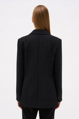 VESTE NATHALI RAYURE NOIRE