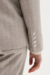 VESTE VALENCIANE RAYURE GREIGE