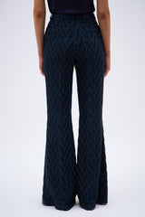 VICTORIA NAVY CHEVRON PANTS