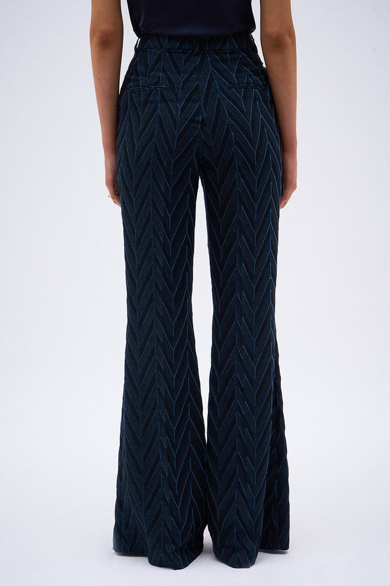 PANTALON VICTORIA CHEVRON MARINE