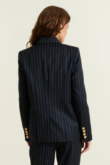 DMN PARIS  - VESTE VALENCIANE  RAYURE MARINE