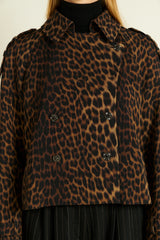 MANTEAU SACHA LEOPARD