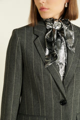 VESTE ALMA RAYURES GRISES
