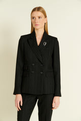 VESTE VALENCIANE  RAYURE CAMEL