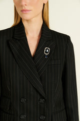 VESTE VALENCIANE  RAYURE CAMEL