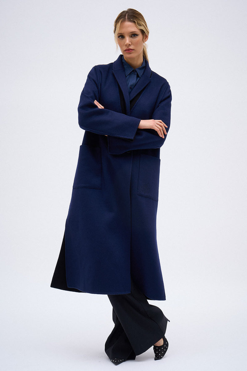 WENDY REVERSILBLE NAVY BLACK COAT